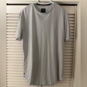 Cuts Clothing Men's AO Curve Hem Light Blue Tee Shirt XL